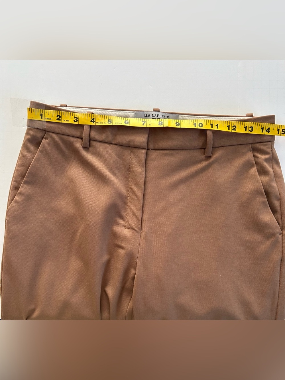MM. LAFLEUR The Mejia Pant - Washable Wool Twill in Camel Saddle - Picture 14 of 15